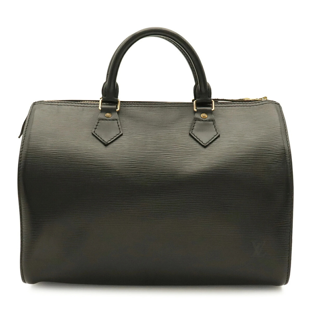 LOUIS VUITTON Epi Speedy 30 Handbag Boston Bag Leather Noir Black M59022